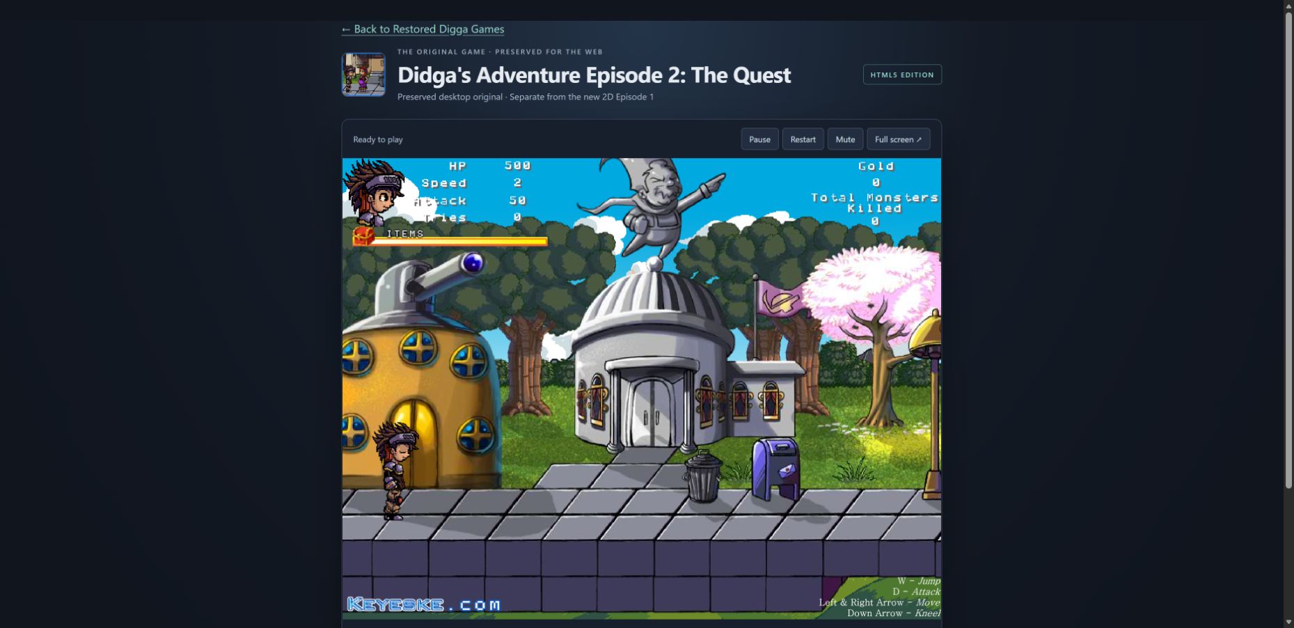 Actual preserved Episode 2 gameplay in its painted town
